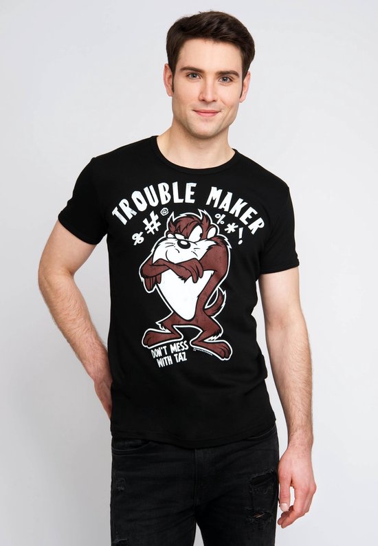 Logoshirt T-Shirt Looney Tunes - Taz - Trouble Maker