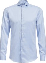 WE Fashion Heren Slim Fit luxueus katoenen overhemd - Maat EU44