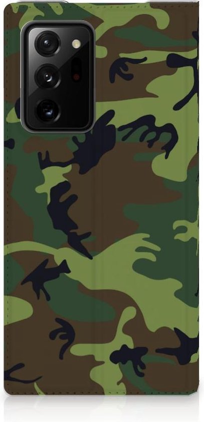 Etui portefeuille Samsung Galaxy Note 20 Ultra téléphone Army Dark
