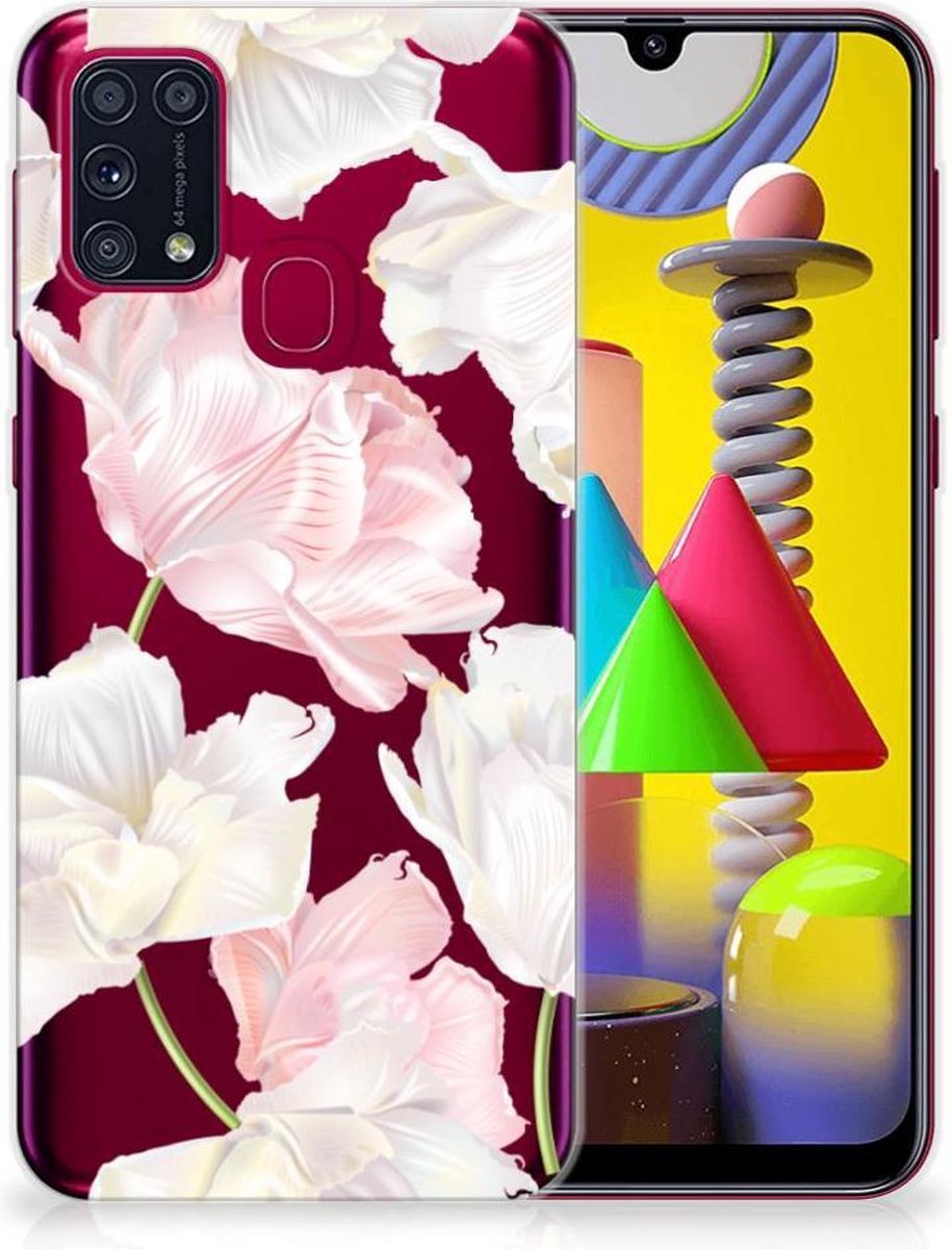 Samsung Galaxy M31 TPU Case Lovely Flowers
