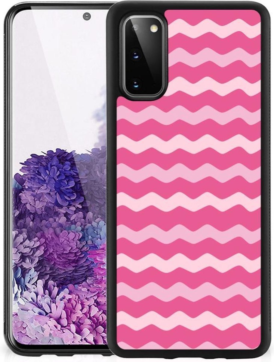 Samsung Galaxy S20 Bumper Case Waves Pink