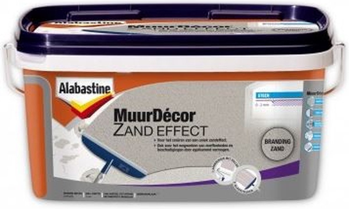 Alabastine Muurdecor Zand effect structuurverf - Branding zand - 5 liter