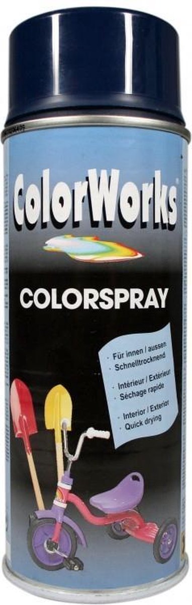 Colorworks Colorspray - Hoogglans - 400 ml - Staalblauw