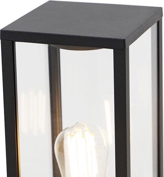 QAZQA charlois - Design Staande Buitenlamp | Staande Lamp voor buiten - 1 lichts - H 40 cm - Zwart - Buitenverlichting - QAZQA