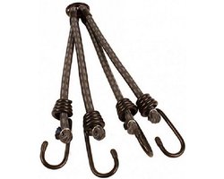 foto van Bibia Snelbinder met 4 armen - Elastisch - 10 mm x 60 cm - Voor fietsen en outdooractiviteiten