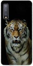 ADEL Siliconen Back Cover Softcase Hoesje voor Samsung Galaxy A7 (2018) - Tijger