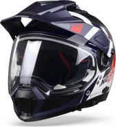 Nolan N70-2 X Decurio 33 Metal White Blue Silver Red Adventure Helmet M