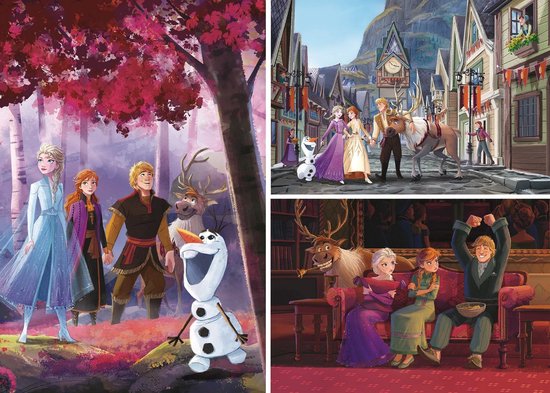 Clementoni Play for Future Puzzel Disney Frozen, 3x48st. Clementoni Play for Future Puzzel Disney Frozen, 3x48st.