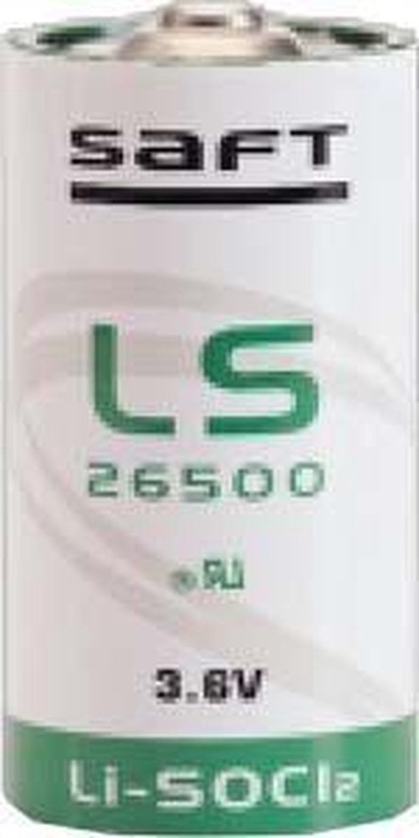 Saft LS 26500 ER-C Industriële Cel Lithium-Thionylchloride Batterij Gevaarlijke Goederen Volgens UN3 4250889624972