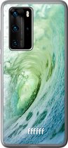 Huawei P40 Pro Hoesje Transparant TPU Case - It's a Wave #ffffff