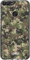 Huawei P Smart (2018) Hoesje Transparant TPU Case - Digital Camouflage #ffffff