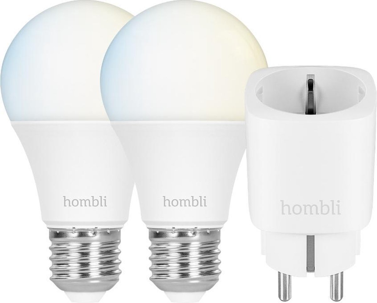 Hombli Smart Morning Pack – 2x Smart Bulb – Smart Socket