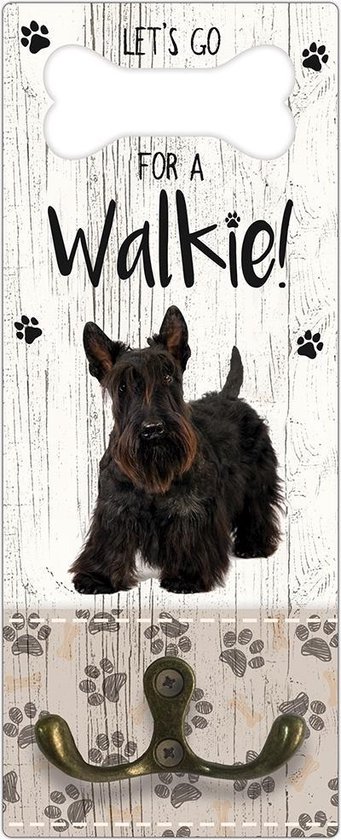 Porte-laisse: Scottish Terrier - Porte-manteau pour: Laisse pour chien -  Collier -... | bol.com
