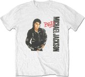 Michael Jackson - Bad Heren T-shirt - M - Wit