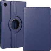 Case2go - Tablet hoes geschikt voor Huawei MatePad T8 - Draaibare Book Case - Donker Blauw