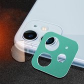 Achtercamera Lensbescherming Ring Cover + Achtercamera Lens Beschermfolie Set voor iPhone 11 (Groen)