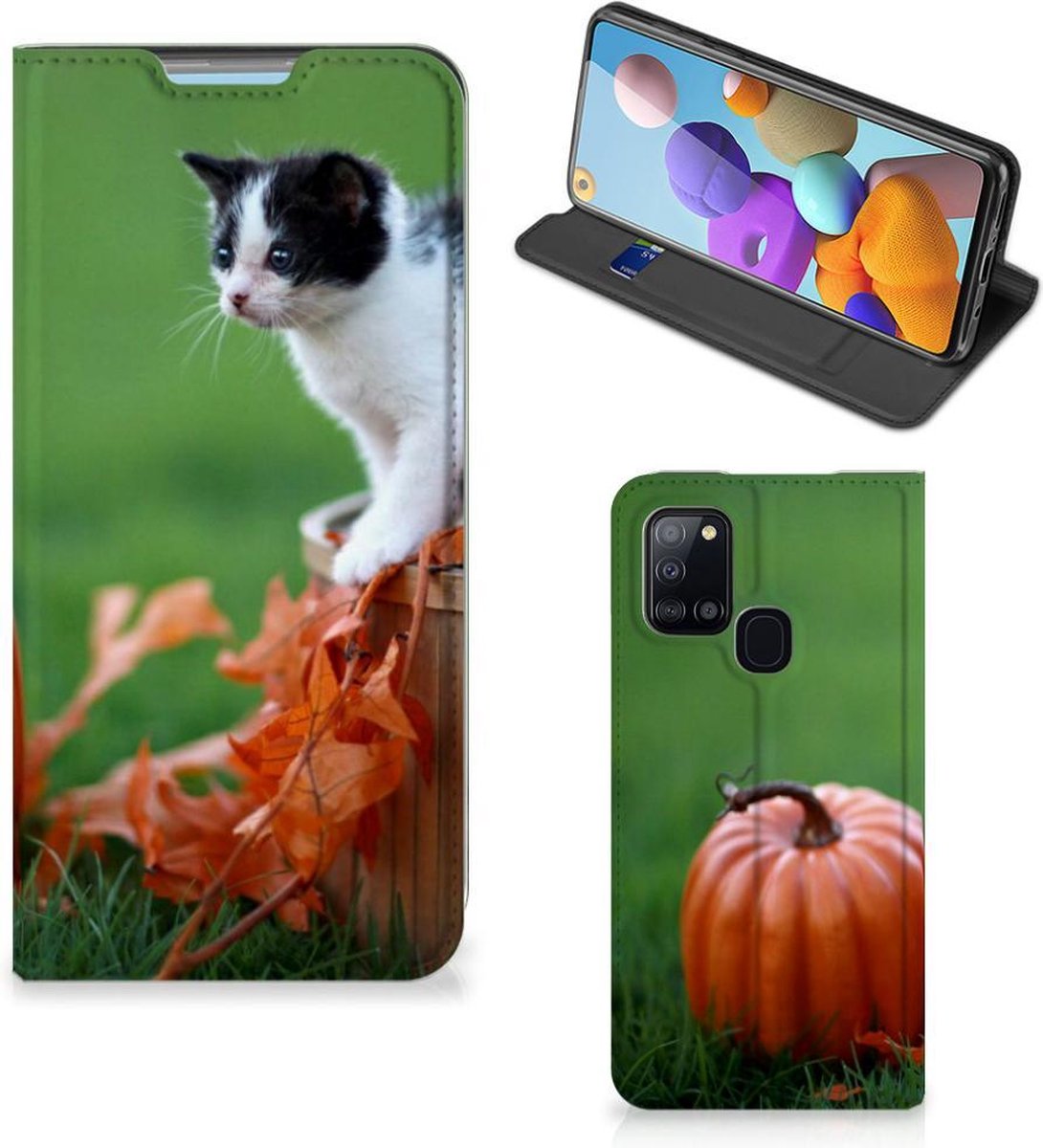 Samsung Galaxy A21s Hoesje maken Kitten
