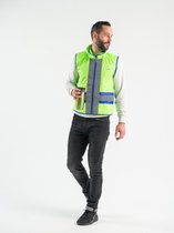 Gofluo - Fluo hesje volwassenen Joy - Hoodie - Reflecterend - Fluo - Fiets accessoires - L