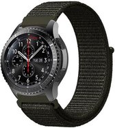 Shop4 - Samsung Galaxy Watch 42mm Bandje - Nylon Donker Groen