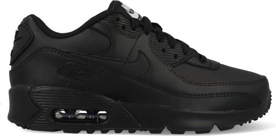 Nike Air Max 90 Leather GS - Kinder Sneaker - CD6864-001 - Zwart  - Maat 40 - Nike