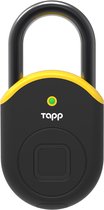 Tapplock Lite. Yellow. Het meest geavanceerde slimme hangslot met vingerscan en bluetooth technologie. Duurzaam, licht, veilig en beschikt over de geavanceerde en unieke Tapplock vingerscante