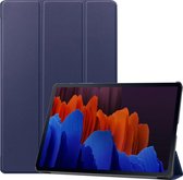 Cazy Samsung Galaxy Tab S7 Plus Perfecte pasvorm - Slaap/Wake functie – Diverse kijkhoeken – Blauw
