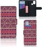 GSM Hoesje Geschikt voor Samsung Galaxy M31 Bookcase Aztec Purple