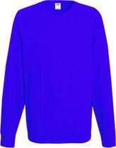 Fruit Of The Loom Heren Lichtgewicht Raglan Sweatshirt (240 GSM) (Royaal Blauw)