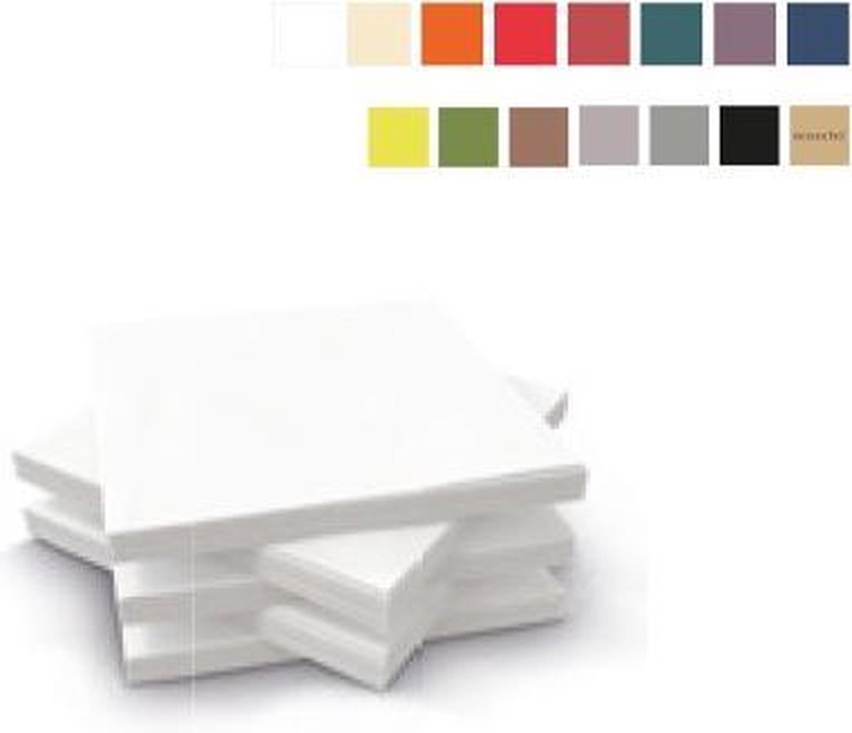 180 st. 180st. Airlaid Dunisoft Cocktail servetten 20 x 20 cm - Champagne