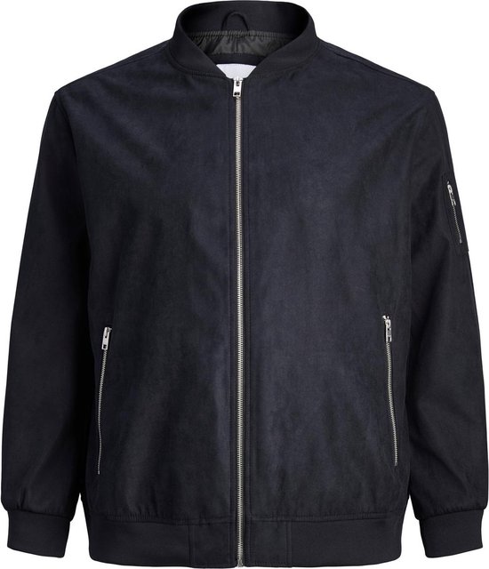 JACK&JONES PLUS JJEROCKY FAUX SUEDE BOMBER PLS Heren Jas - Maat EU4XL US2XL