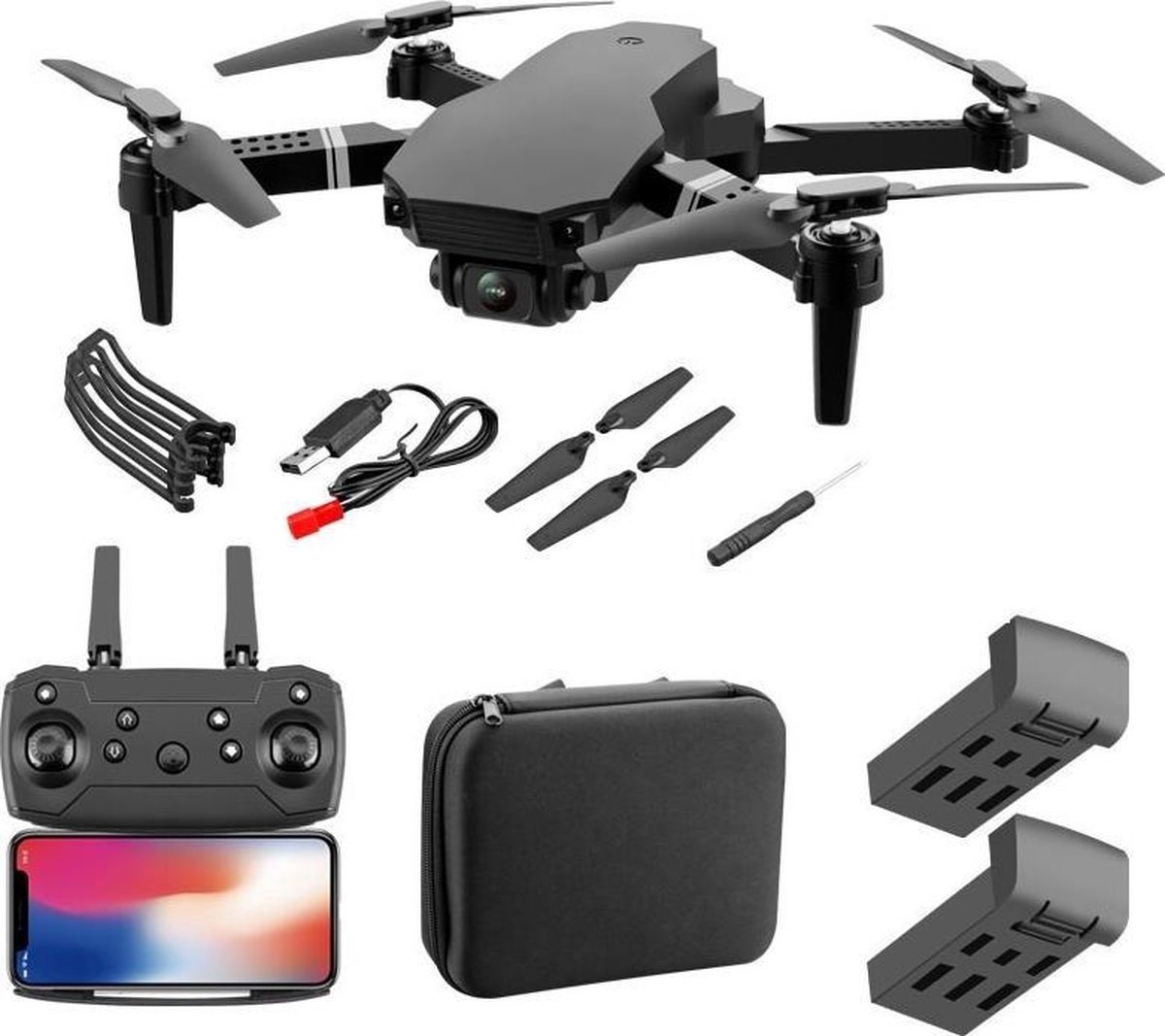 Generic S70 PRO pocket drone met camera en opbergtas