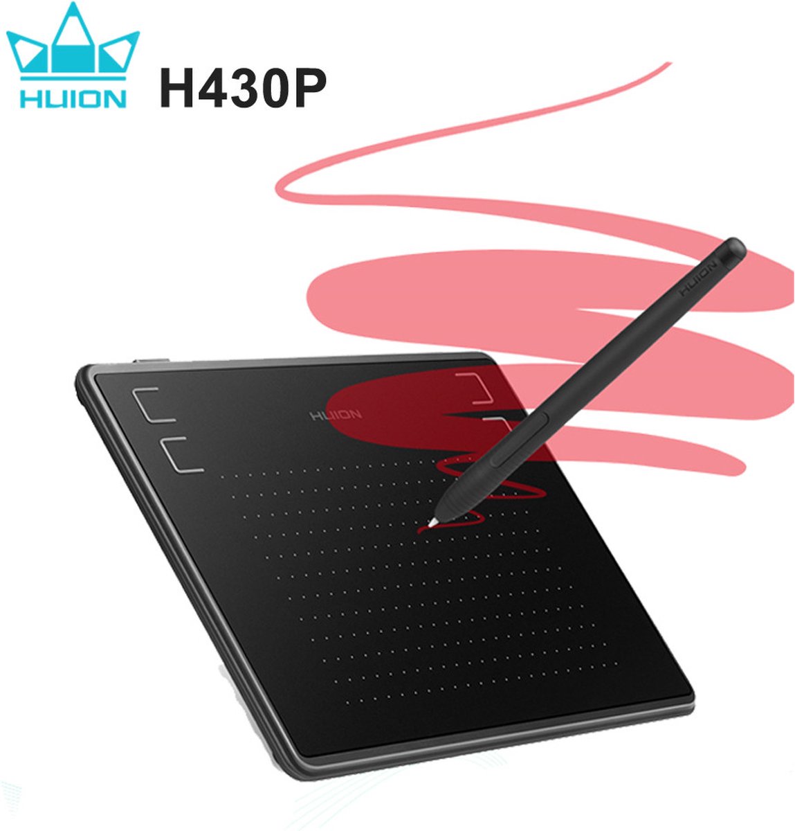 Huion H430P - Tekentablet - Grafische Tablet - Pen Tablet - Professionele Tekentablet