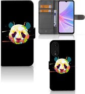 Telefoontas OPPO A78 5G | A58 5G Hoesje ontwerpen Panda Color Sinterklaas Cadeautje