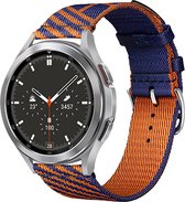 Mobigear - Watch bandje geschikt voor Huawei Watch GT Bandje Nylon Gespsluiting | Mobigear Loop - Oranje