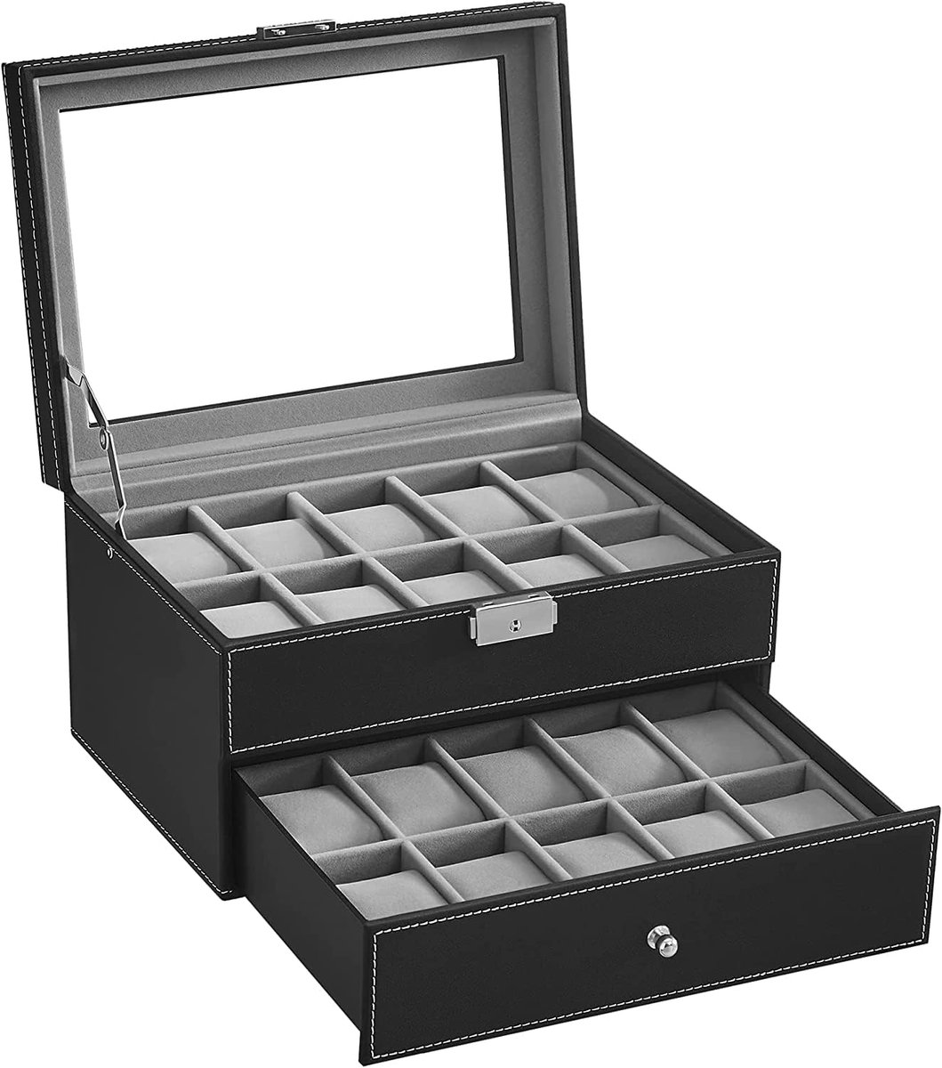Horlogedoos voor 20 horloges