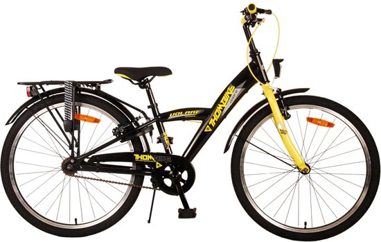 Vélo pour enfants Volare Thombike - Garçons - 24 pouces - Noir Zwart - Deux freins à main