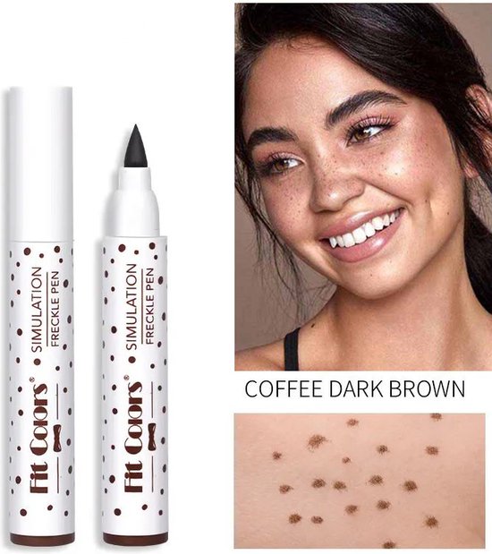 Palm Fit Colors Freckle Pen - Sproetjes Pen - Freckle Pen - Freckles - Donker Bruin - (Gratis Levering)