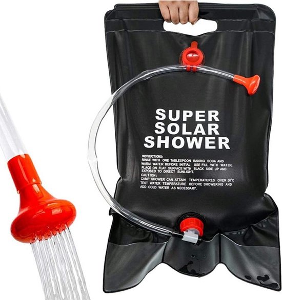 Camping Douche Campingdouche Waterzak 20L - Super Solar Shower - Buitendouche van Camp — afbeelding 5