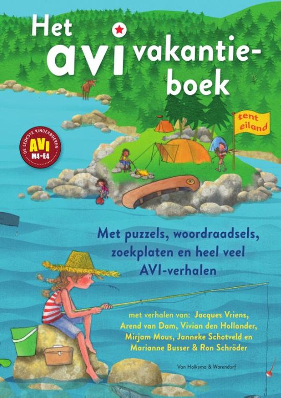 Boek: Het AVI vakantieboek, geschreven door Van Holkema & Warendorf