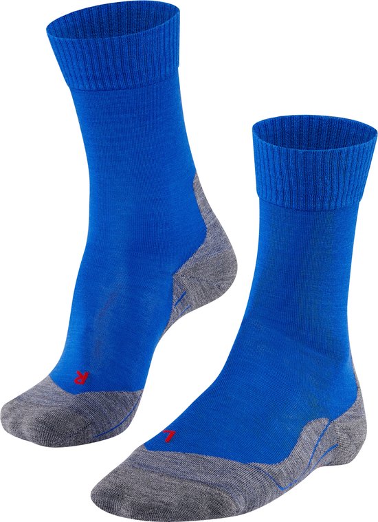 Foto: Falke tk5 wandelsokken anti blaren lichte padding merinowol sportsokken heren blauw maat 44 45