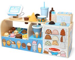 foto van Melissa & Doug Houten ijssalon speelset met cool schepijs
