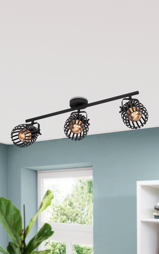 EGLO connect LED hanglamp Ginestrone-Z, 3-lamps, zwart