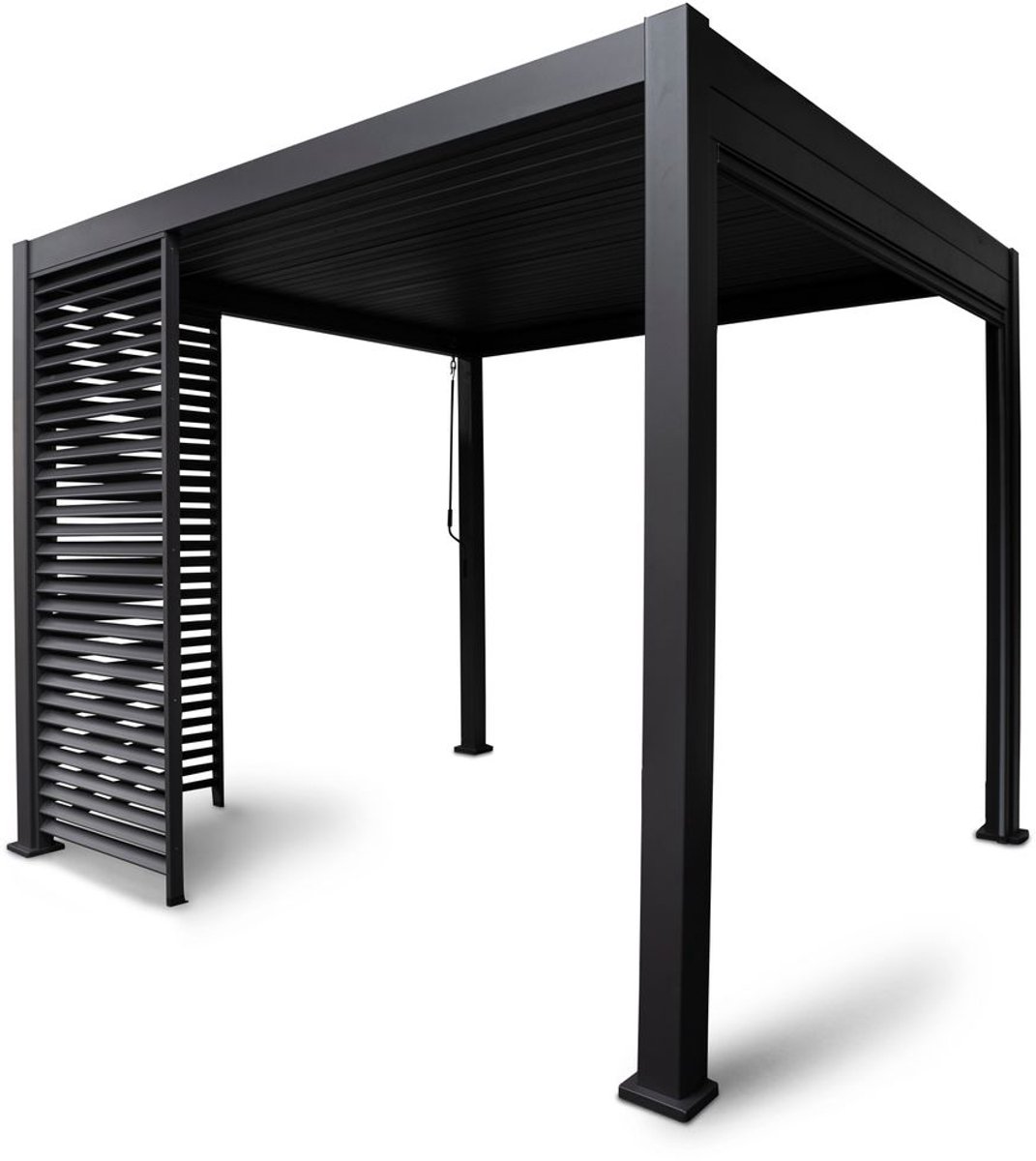 Orion Louvre Shutter Paneel 3M voor Orion terrasoverkapping - 93 x 238.25 cm - Antraciet - Aluminium - Biedt meer privacy en schaduw onder uw overkapping