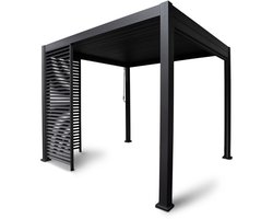 Orion Louvre Shutter Paneel 3M voor Orion terrasoverkapping - 93 x 238.25 cm - Antraciet - Aluminium - Biedt meer privacy en schaduw onder uw overkapping