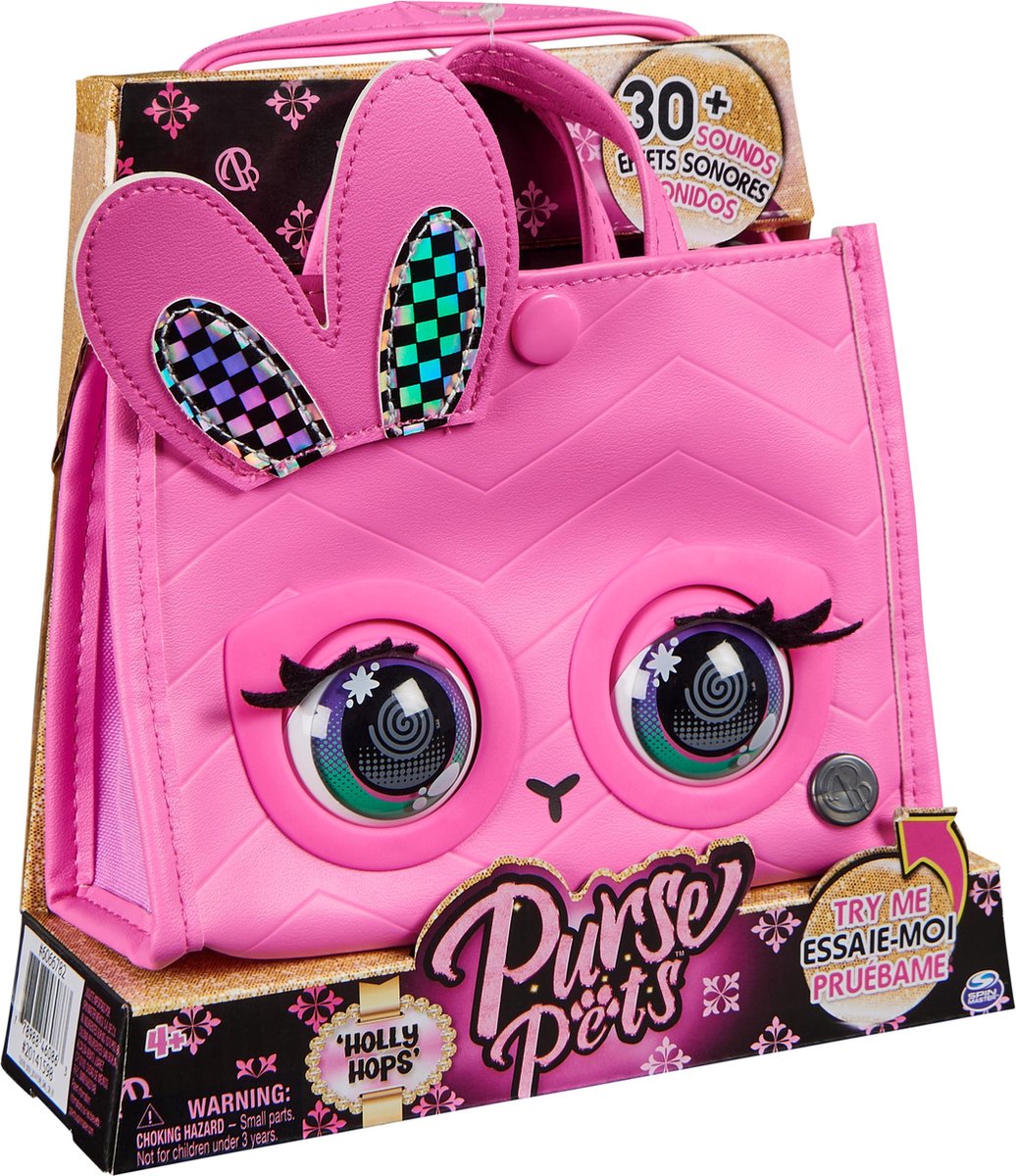 Purse Pets - Tote Bag - Bunny - Interactieve Tas & Knuffel met meer dan 30 geluiden en lichteffecten — afbeelding 9
