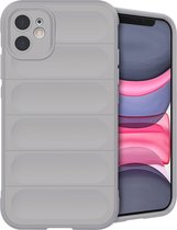 iPhone 11 Hoesje Siliconen - iMoshion EasyGrip Backcover - Grijs