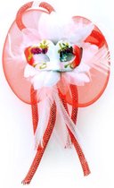 Rubie's Broche Bloem Tubes En Oogmasker Rood/wit