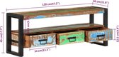 vidaXL - Tv-meubel - 120x30x45 - cm - massief - gerecycled - hout