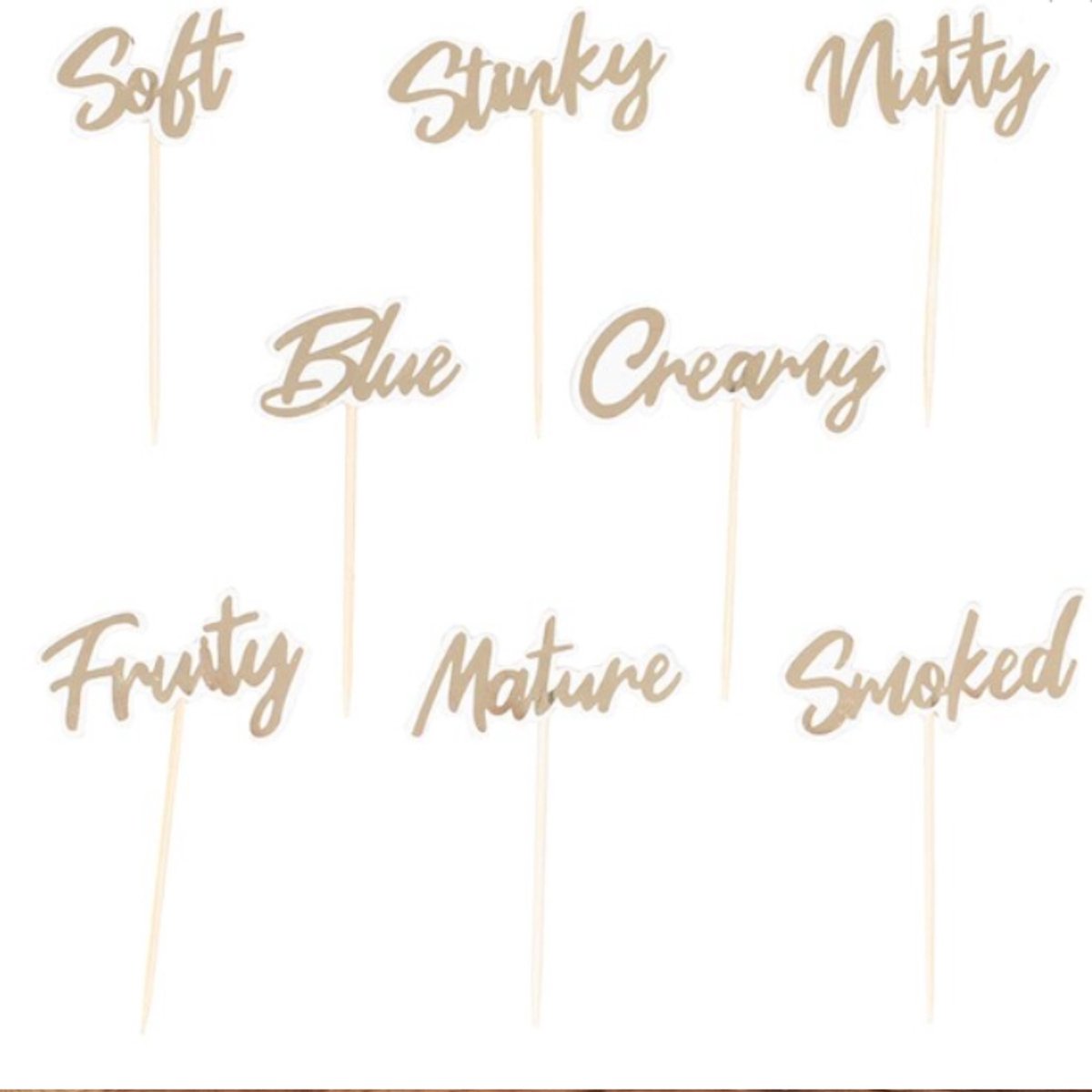 Ginger Ray - Gold Christmas - Kaasprikkers (8 stuks) SPRK-139