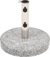 vidaXL - Parasolvoet - rond - 20 - kg - graniet
